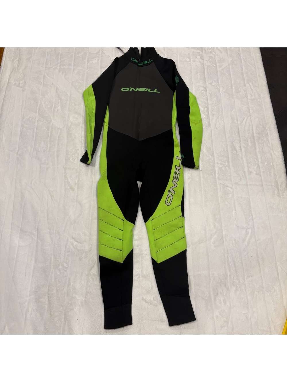 O'Neill Men's XL Neoprene Wetsuit Black Green Full Body Surf Swim Gear
